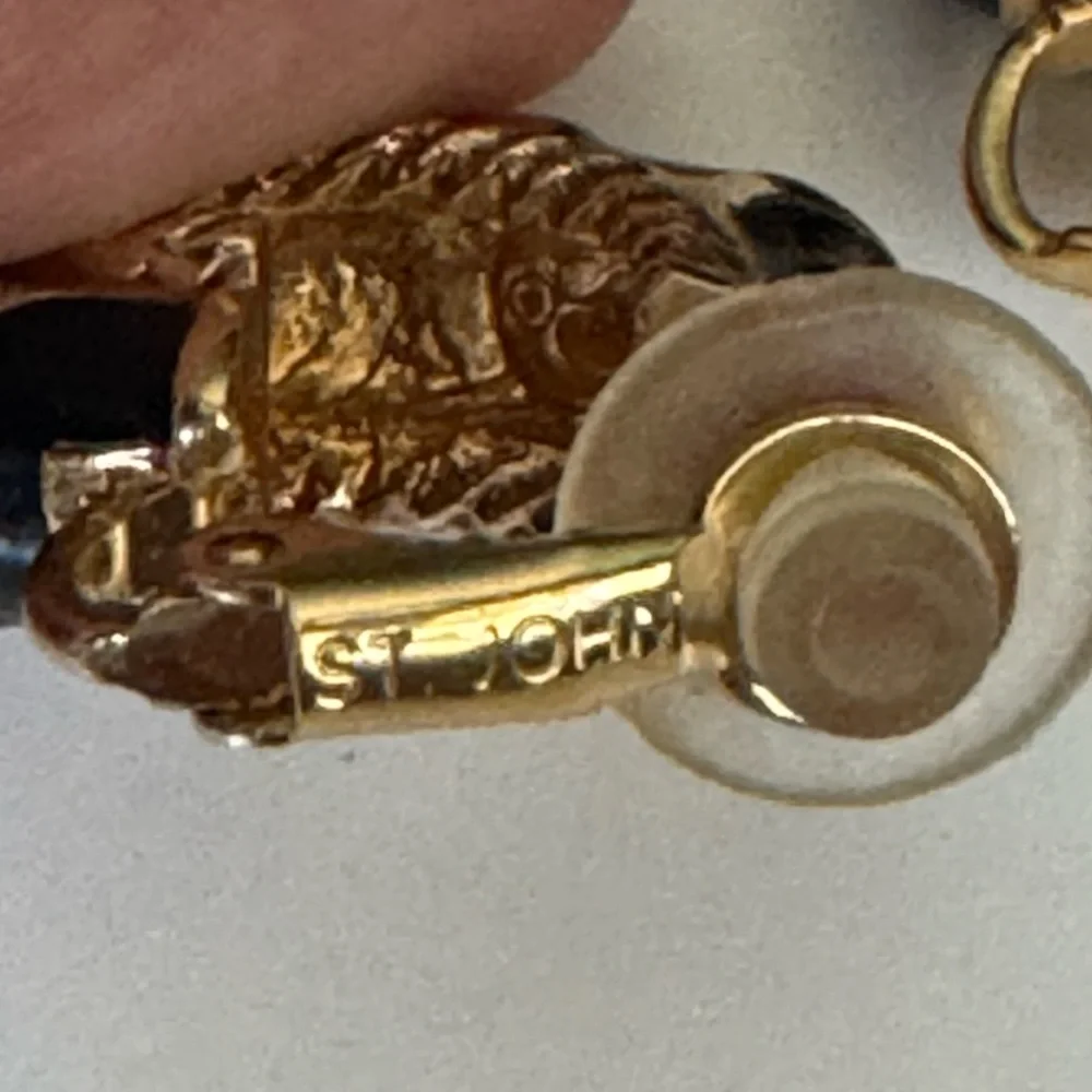 St. John vintage clips Earings